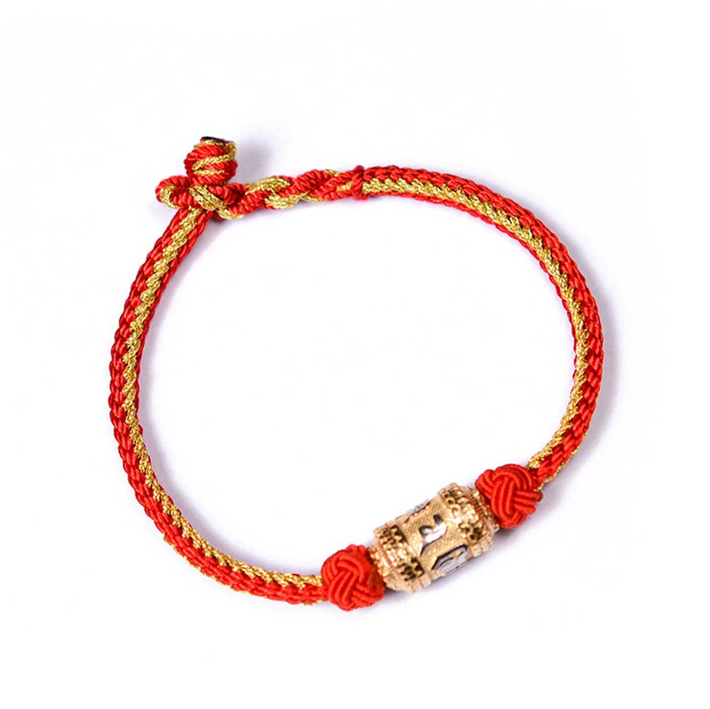 Tibetan Mantra Bracelet - Luck & Protection - Buddha & Karma