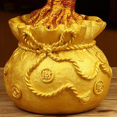 Citrine Money Tree for Prosperity -  Feng Shui Gemstone Ornament - Buddha & Karma