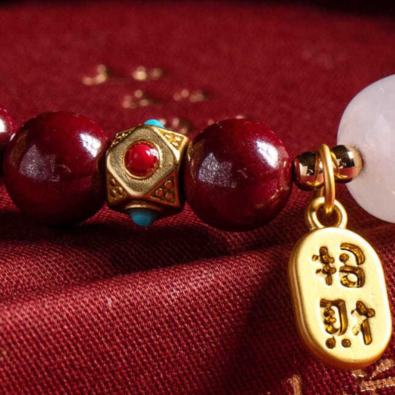 Red Cinnabar Good Fortune Bracelet - Buddha & Karma