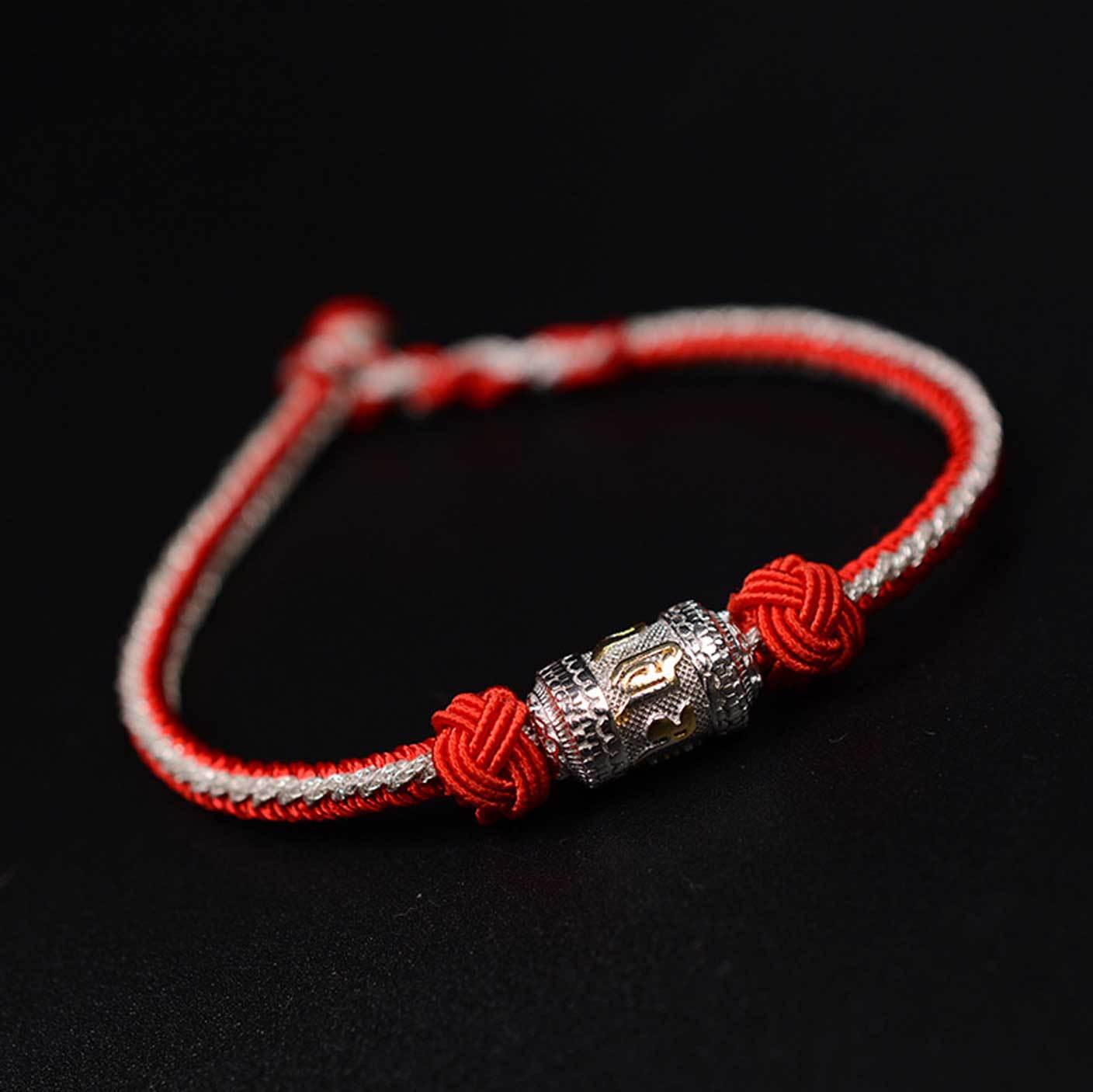 Tibetan Mantra Bracelet - Luck & Protection - Buddha & Karma