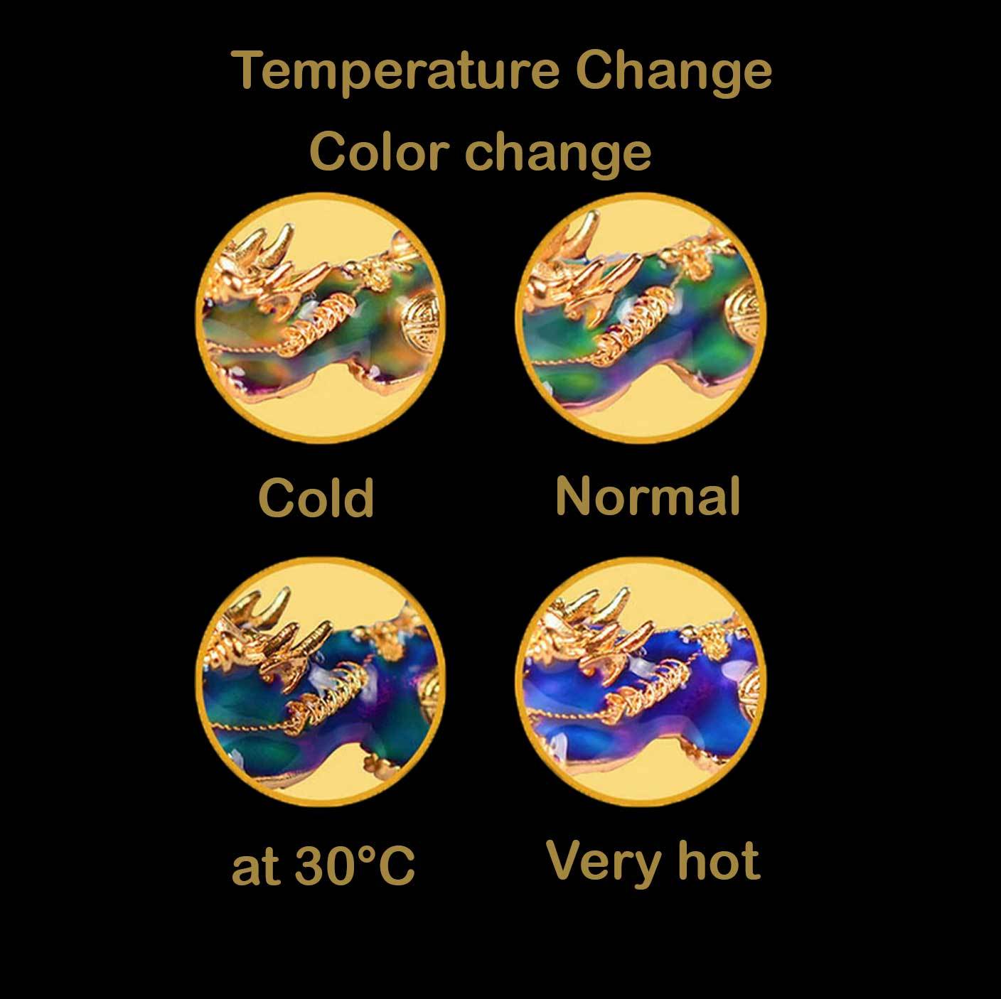 Color-Changing Pixiu Bracelet - Tibetan Red String