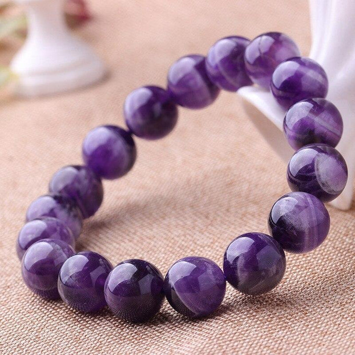 Amethyst Purifying Bracelet - For Peace & Clarity - Buddha & Karma