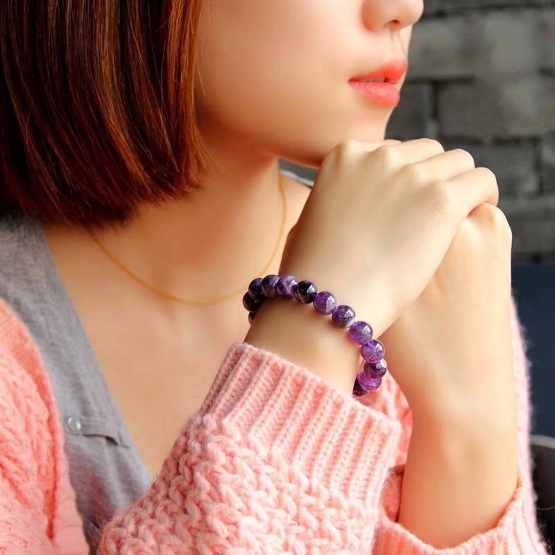 Amethyst Purifying Bracelet - For Peace & Clarity - Buddha & Karma