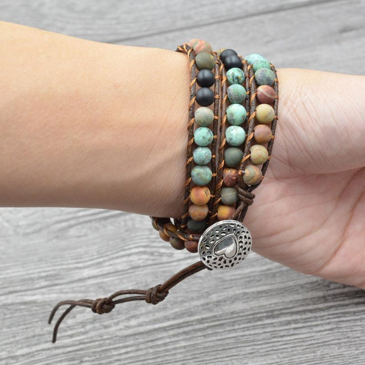 Balanced Life Agate Bracelet - Calming & Balancing - Buddha & Karma