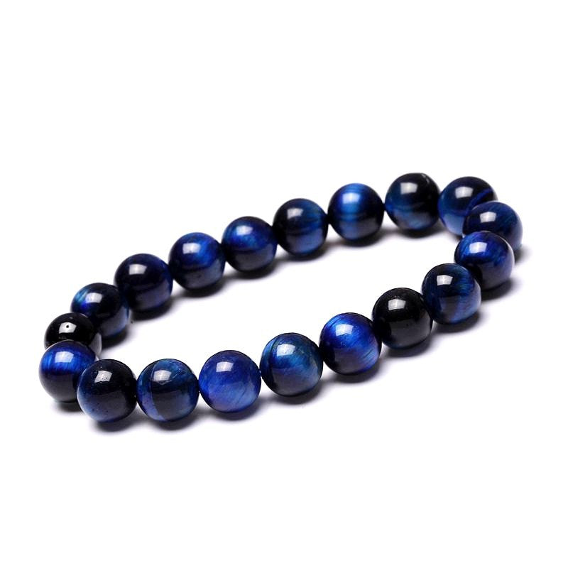 Blue Tiger’s Eye Bracelet - Confidence & Creativity - Buddha & Karma