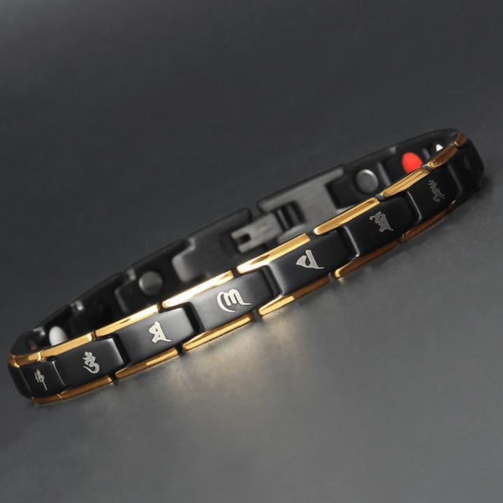 Germanium Titanium Bracelet - Magnetic Wellness Bracelet - Buddha & Karma