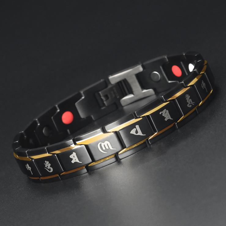 Amazon.com: MagnetRX® 3X Strength Magnetic Bracelets for Men – Effective  Titanium Mens Magnetic Bracelet – Premium Fold-Over Clasp & Adjustable  Length with Sizing Tool & Gift Box (Black) : Health & Household