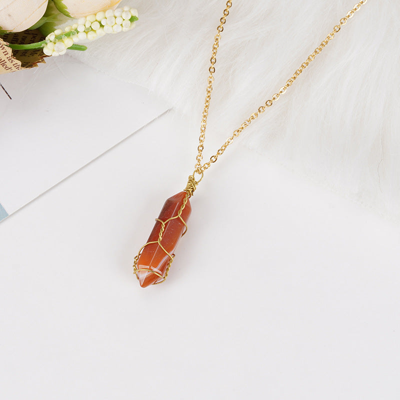 Carnelian Necklace - Boost Vitality, Creativity, Self-Confidence - Buddha & Karma