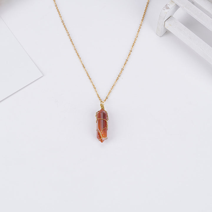 Carnelian Necklace - Boost Vitality, Creativity, Self-Confidence - Buddha & Karma