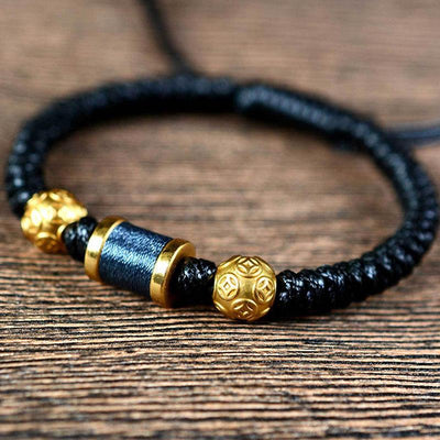 Chinese Coin Bracelet - Feng Shui Wealth Activator - Buddha & Karma