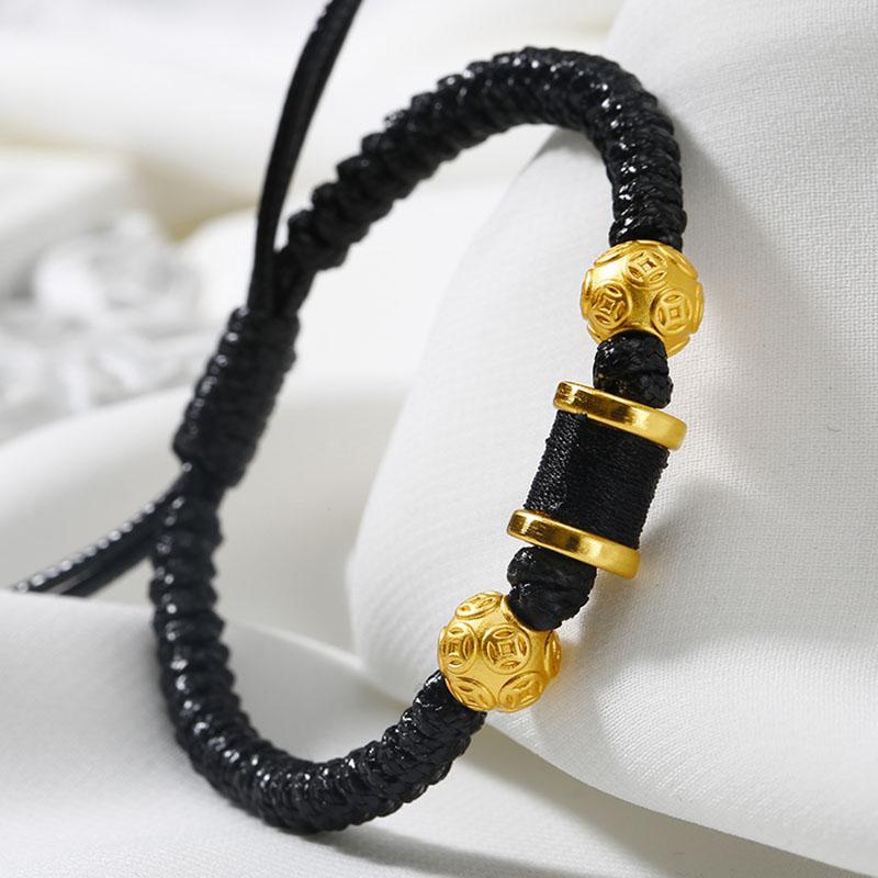 Chinese Coin Bracelet - Feng Shui Wealth Activator - Buddha & Karma