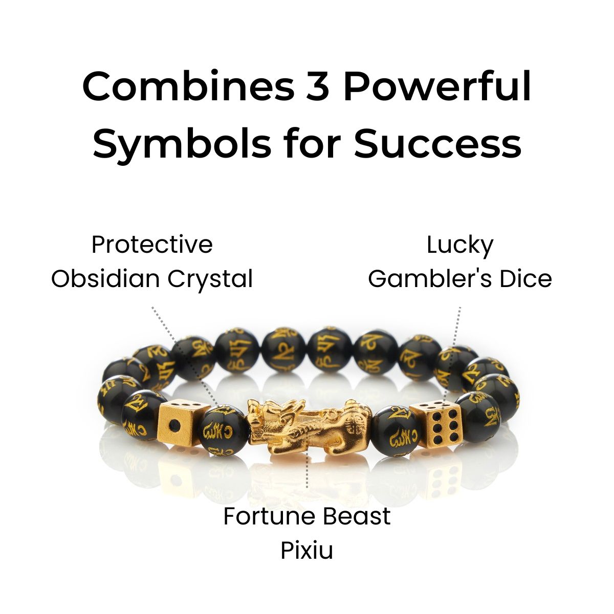 Debt Relief & Gambling Pixiu Bracelet - Maximum Success - Buddha & Karma