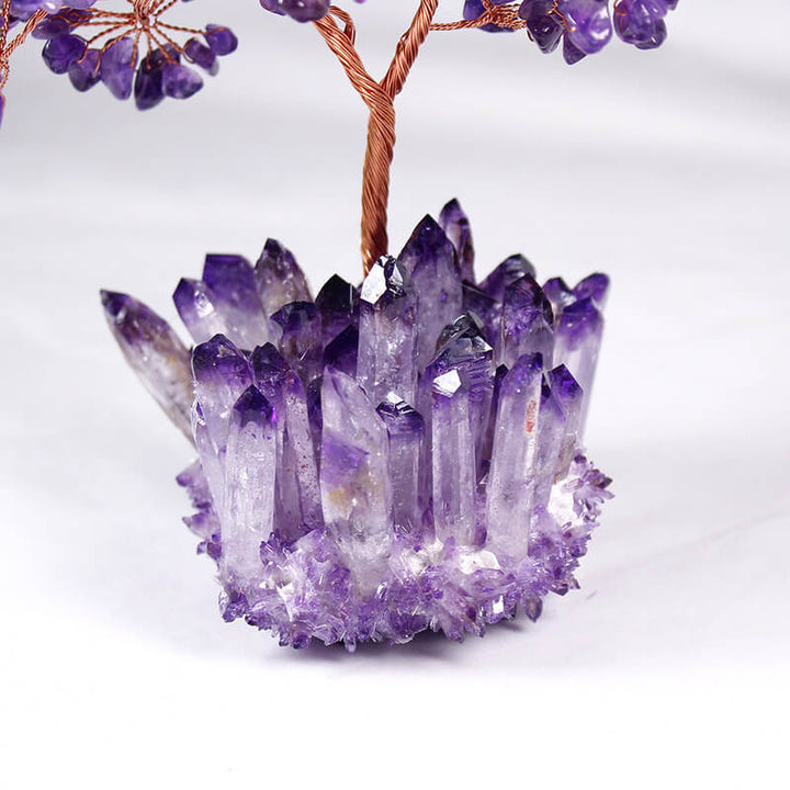 Feng Shui Amethyst Crystal Tree - Crystal Tree of Life - Buddha & Karma