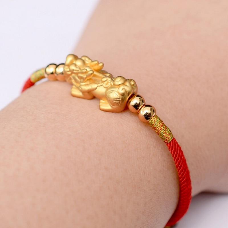 Feng Shui Red String Pixiu Bracelet - Buddha & Karma