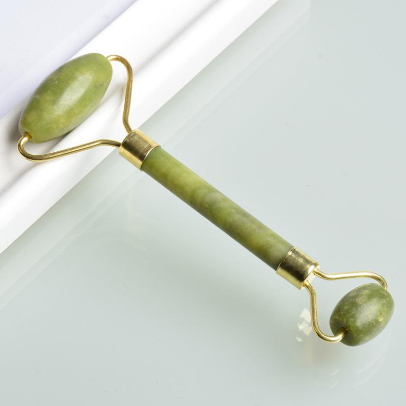 Green Jade Roller - Double Face Massager - Buddha & Karma