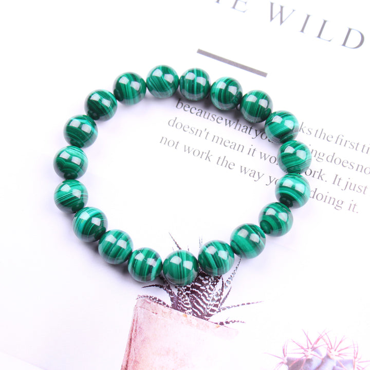 Green Malachite Transformation Bracelet - For Positive Change - Buddha & Karma