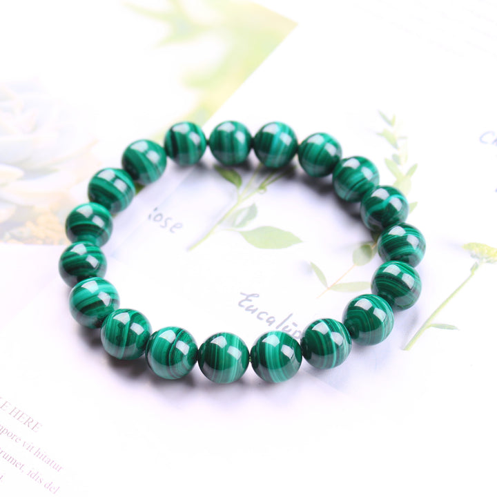 Green Malachite Transformation Bracelet - For Positive Change - Buddha & Karma