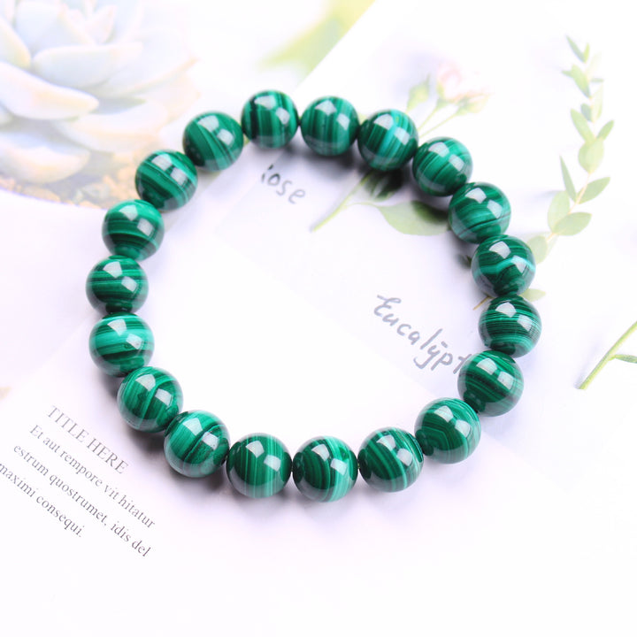 Green Malachite Transformation Bracelet - For Positive Change - Buddha & Karma