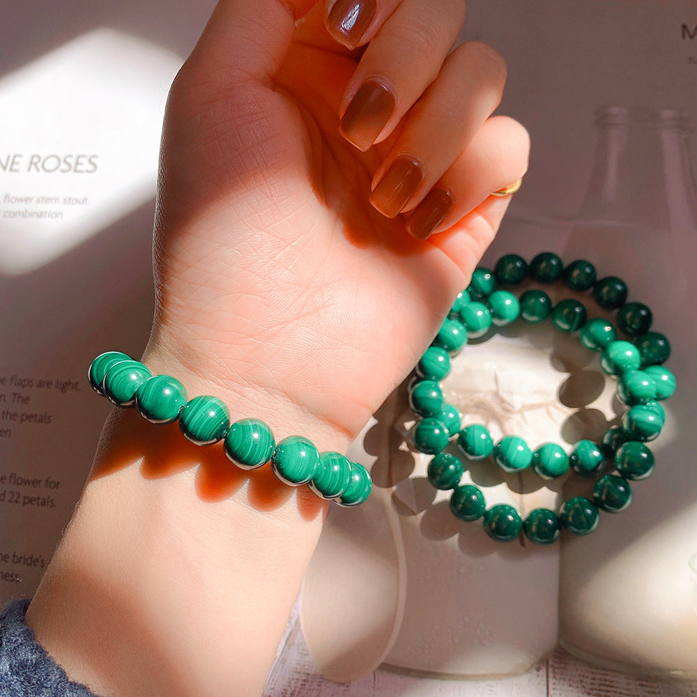 Green Malachite Transformation Bracelet - For Positive Change - Buddha & Karma