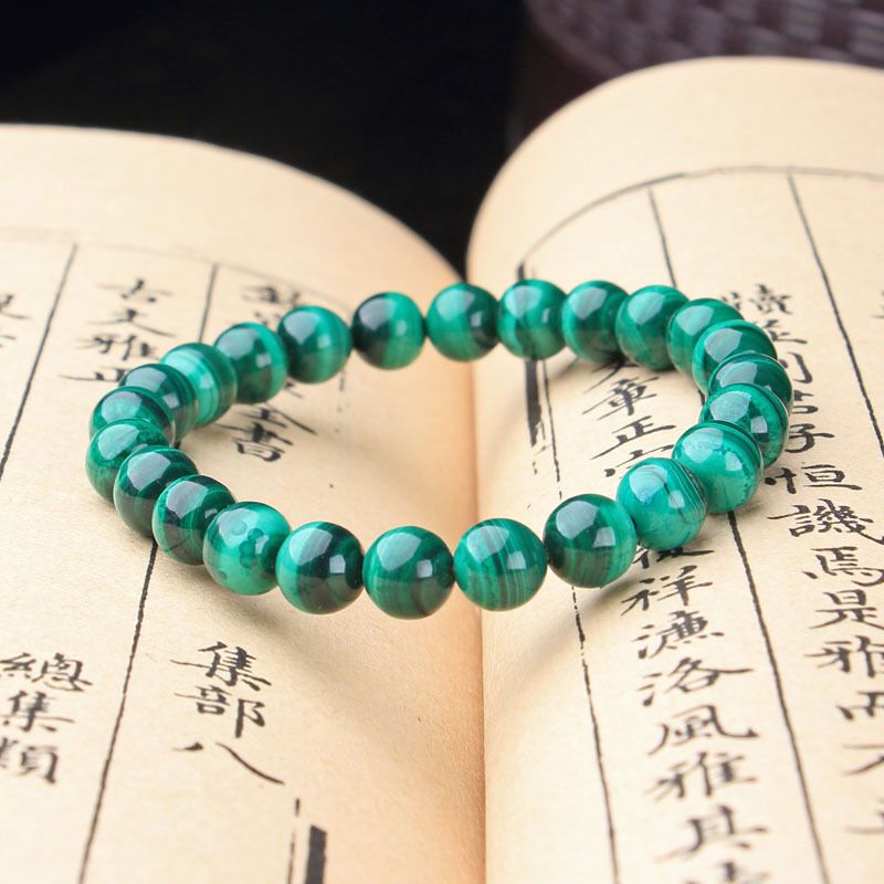 Green Malachite Transformation Bracelet - For Positive Change - Buddha & Karma