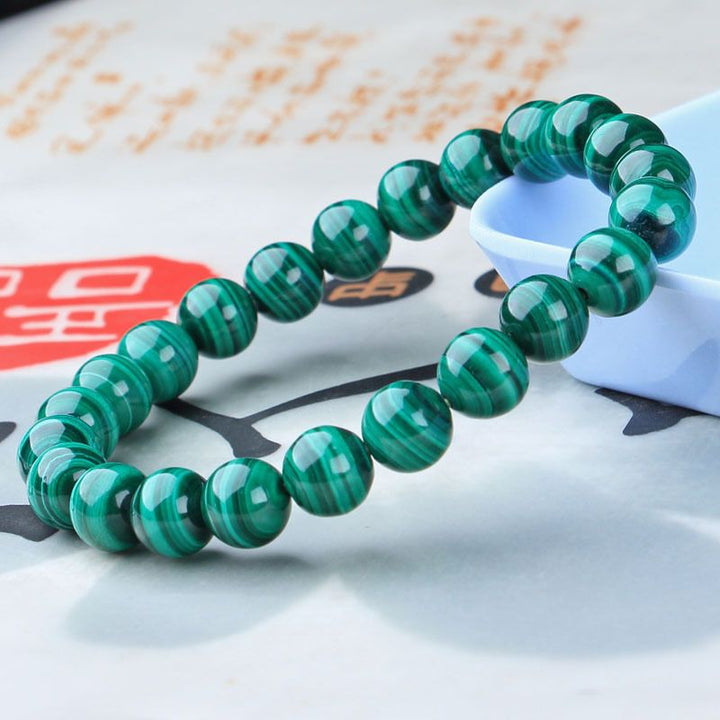 Green Malachite Transformation Bracelet - For Positive Change - Buddha & Karma