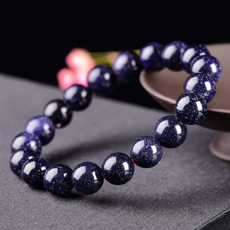 Blue Sandstone Bracelet - Intention Amplifier - Buddha & Karma