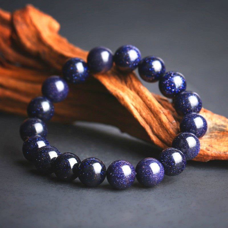 Blue Sandstone Bracelet - Intention Amplifier - Buddha & Karma