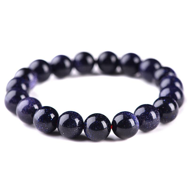 Blue Sandstone Bracelet - Intention Amplifier - Buddha & Karma