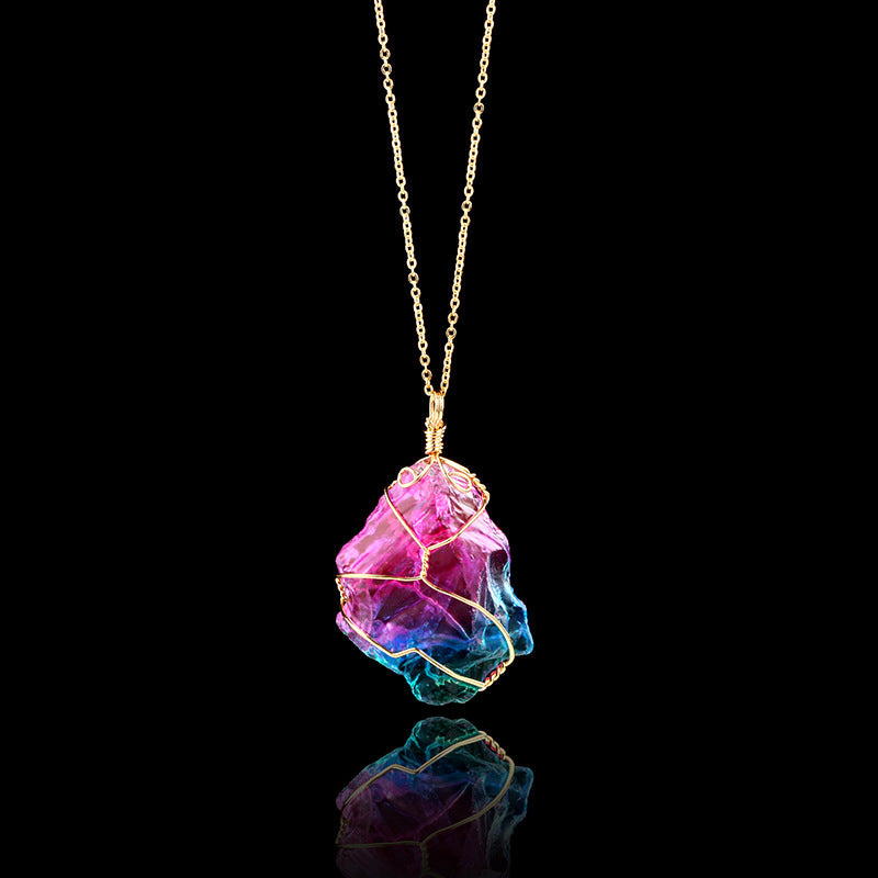 Watermelon Tourmaline Necklace - Buddha & Karma