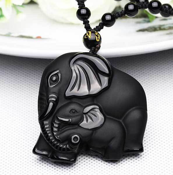 Mom and Baby Elephant Necklace - Inspire Familial Love - Buddha & Karma