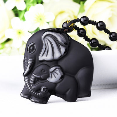 Mom and Baby Elephant Necklace - Inspire Familial Love - Buddha & Karma