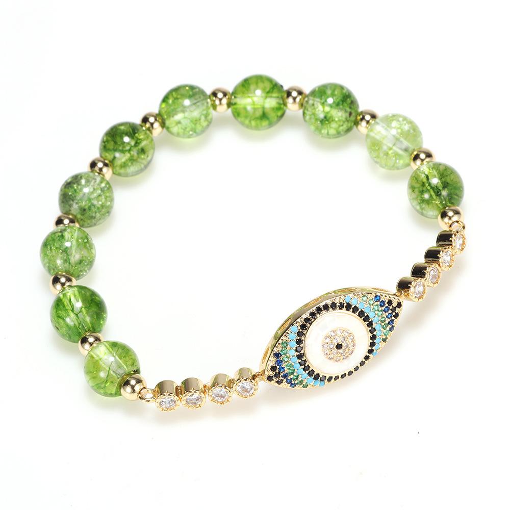 Peridot Style Evil Eye Bracelet - Buddha & Karma