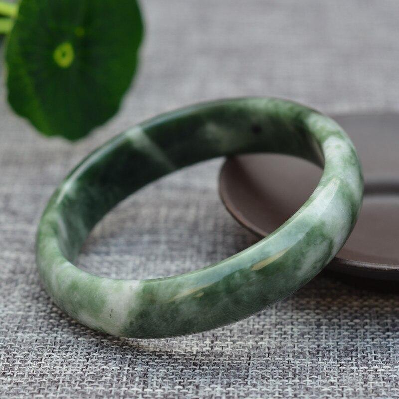 Pure Jade Bangle Bracelet - Healing & Protecting - Buddha & Karma
