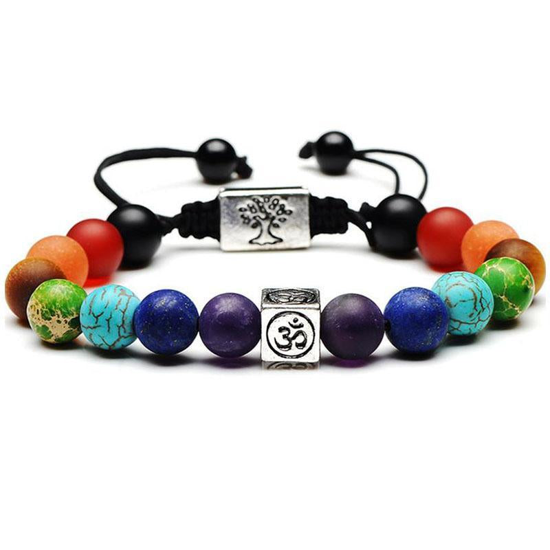 Om Chakra Tree of Life Bracelet - Buddha & Karma