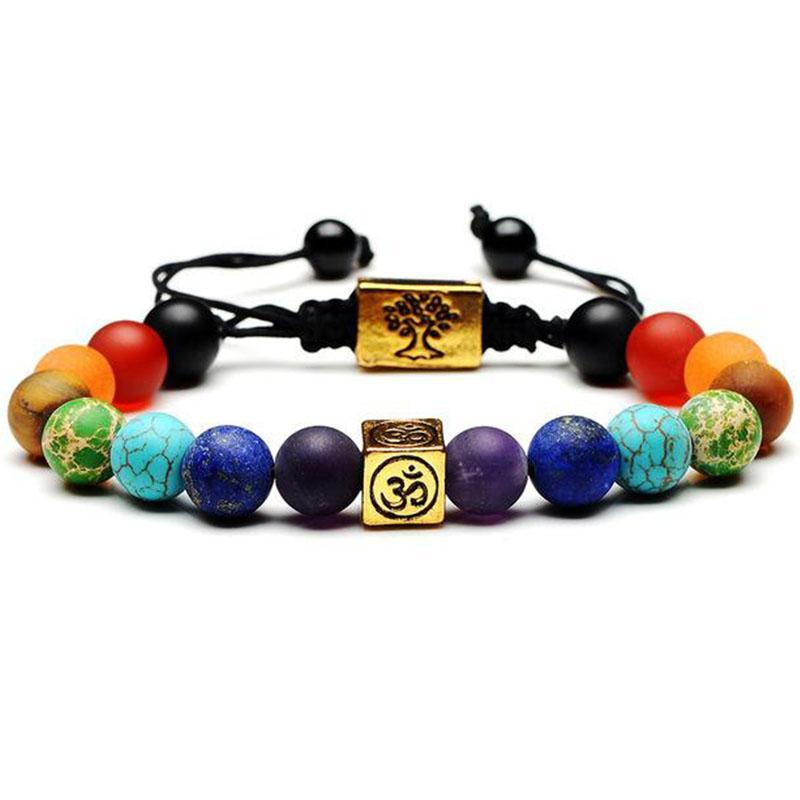 Om Chakra Tree of Life Bracelet - Buddha & Karma