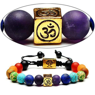 Om Chakra Tree of Life Bracelet - Buddha & Karma
