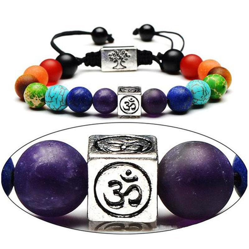 Om Chakra Tree of Life Bracelet - Buddha & Karma