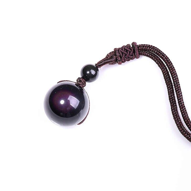 Rainbow Obsidian Necklace - Eye of Truth - Buddha & Karma