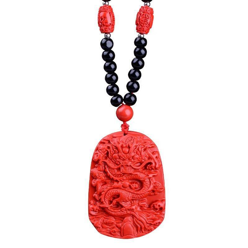 Red Dragon Necklace - Luck & Abundance - Buddha & Karma