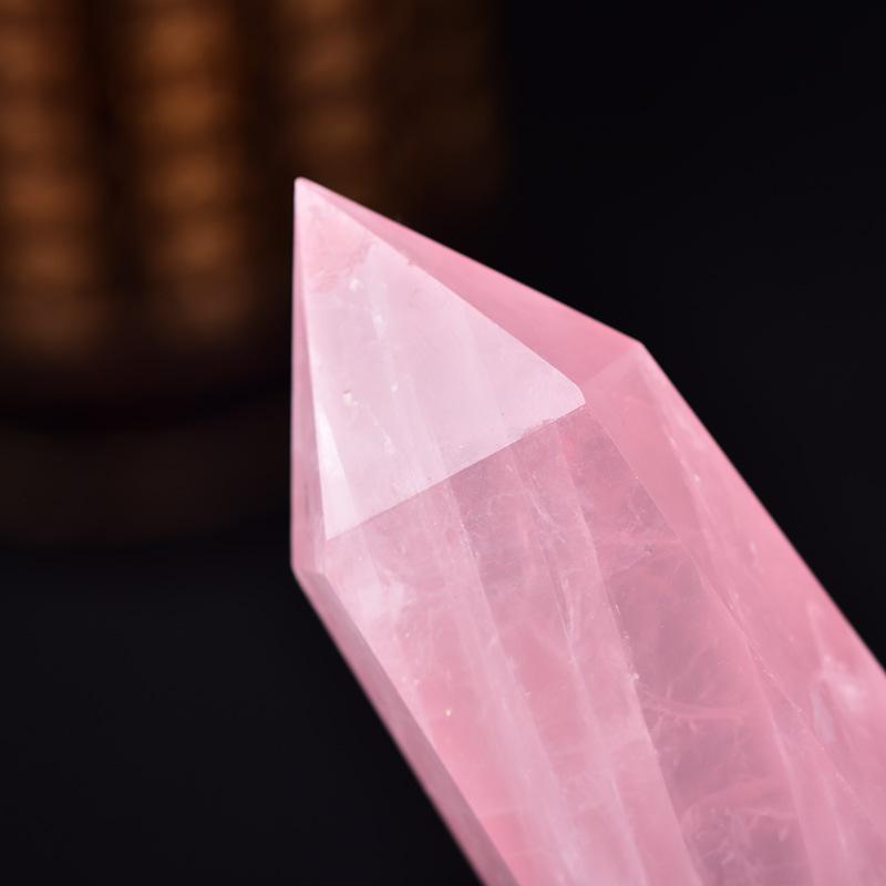 Rose Quartz Wand - Heart Chakra Healing - Buddha & Karma