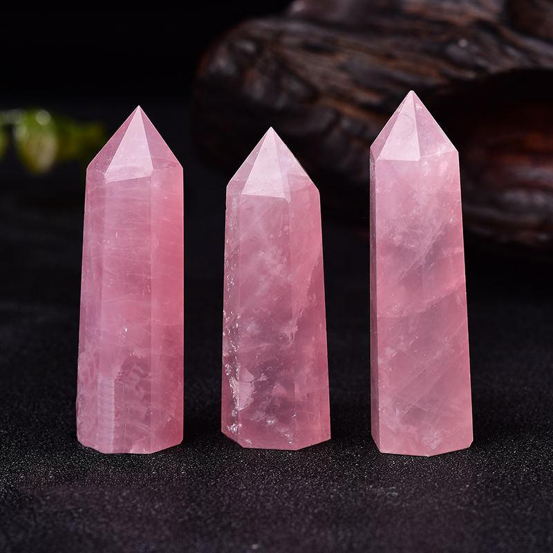 Rose Quartz Wand - Heart Chakra Healing - Buddha & Karma