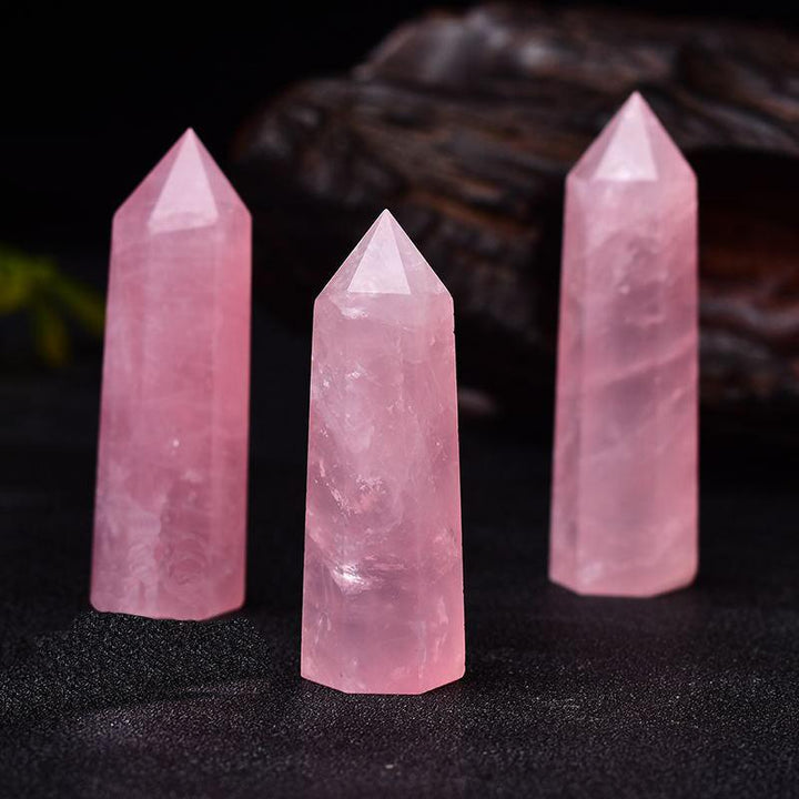 Rose Quartz Wand - Heart Chakra Healing - Buddha & Karma