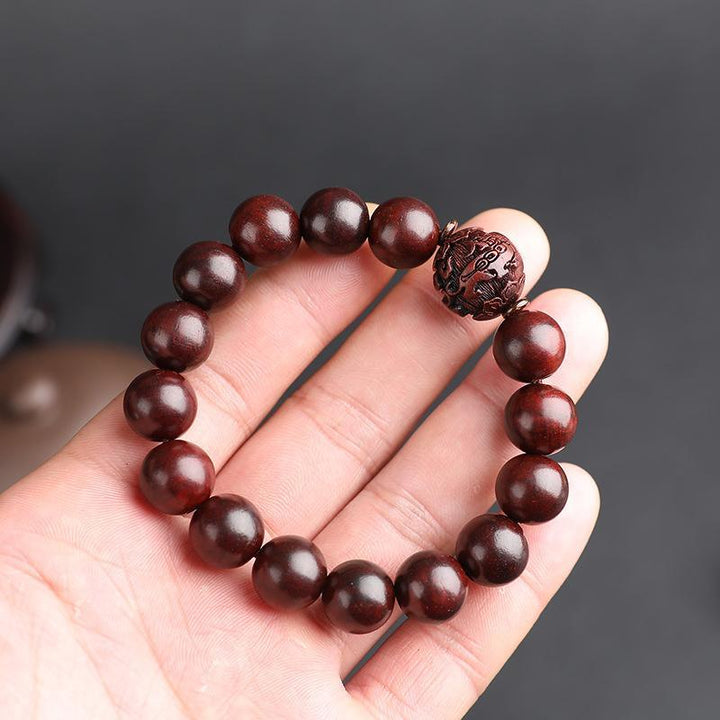 Sandalwood Bracelet Buddhist Meditation Beads - Peace & Concentration - Buddha & Karma