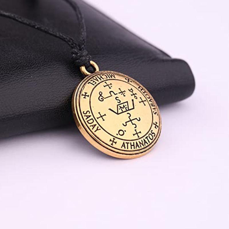 Sigil of the Archangel Michael Amulet - Protection Necklace - Buddha & Karma