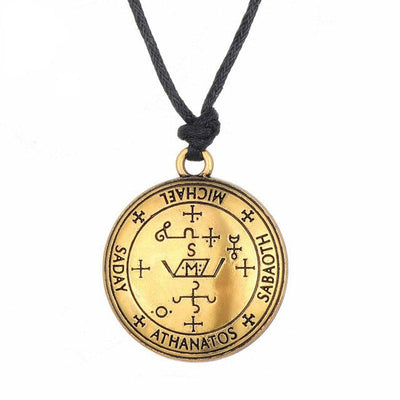 Sigil of the Archangel Michael Amulet - Protection Necklace - Buddha & Karma