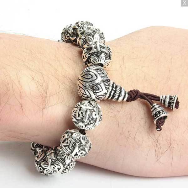 Wu Lou Mantra Bracelet - Feng Shui for Health - Buddha & Karma