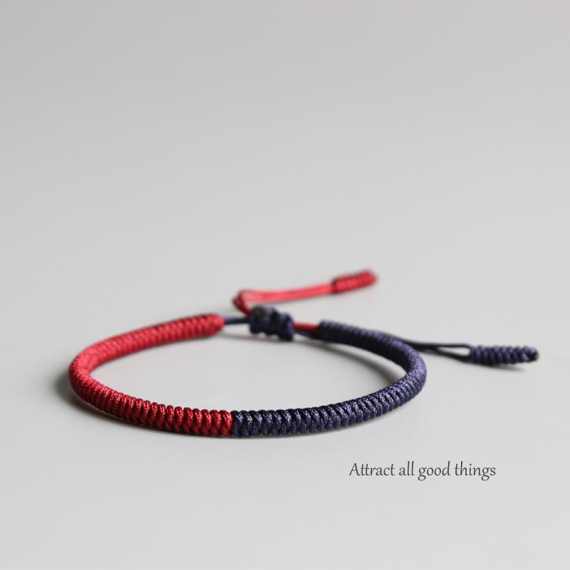 Tibetan Handmade Knot Bracelets - Freedom from Suffering - Buddha & Karma