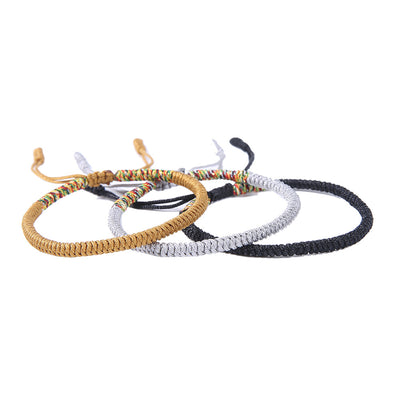 Tibetan Handmade Knot Bracelets - Attract Wisdom - Buddha & Karma