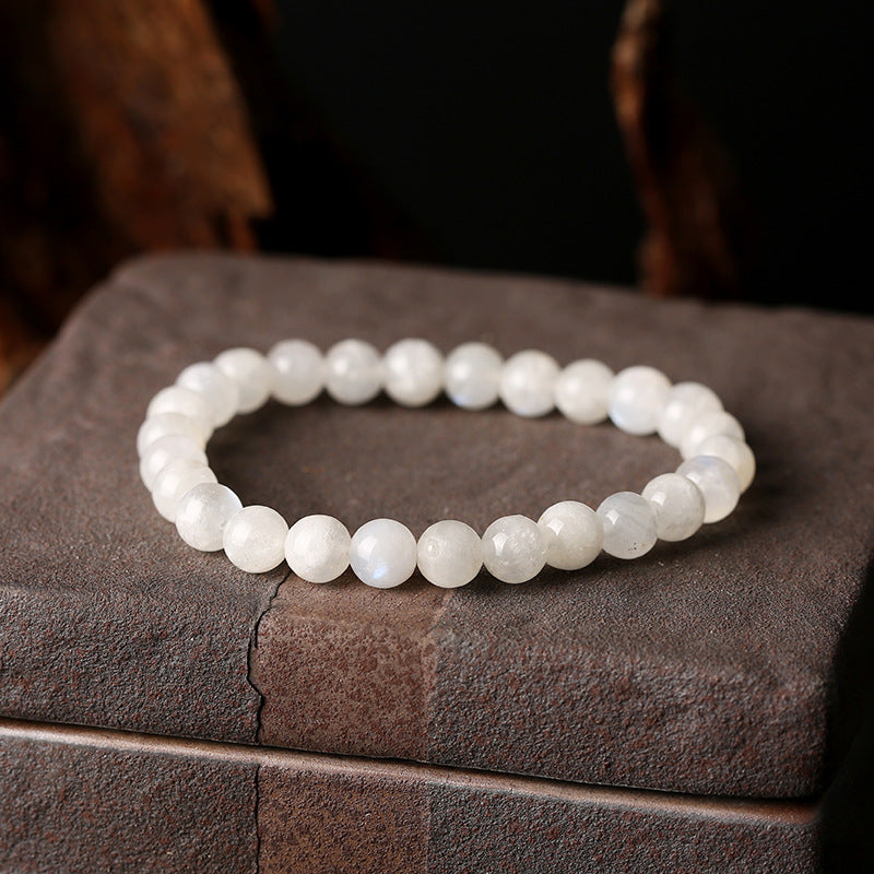 White Moonstone Bracelet - Feminine Energy - Buddha & Karma