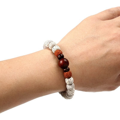 Buddhist Meditation Bracelet - Seed Beads for Enhancing Focus - Buddha & Karma